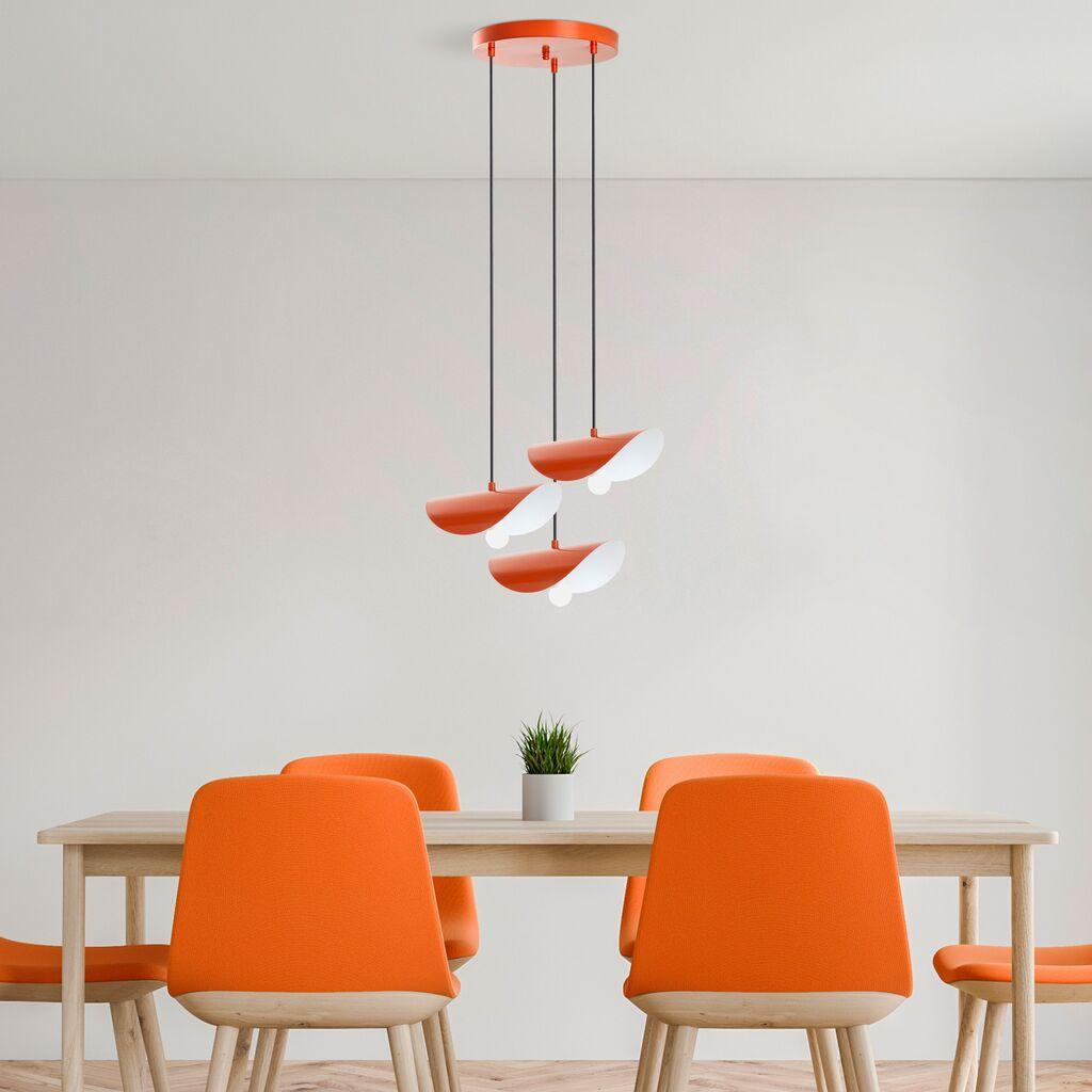 Opviq Luster Eger-Mr-964, 75-106cm, 50 cm, 3xE27, Narandžasti