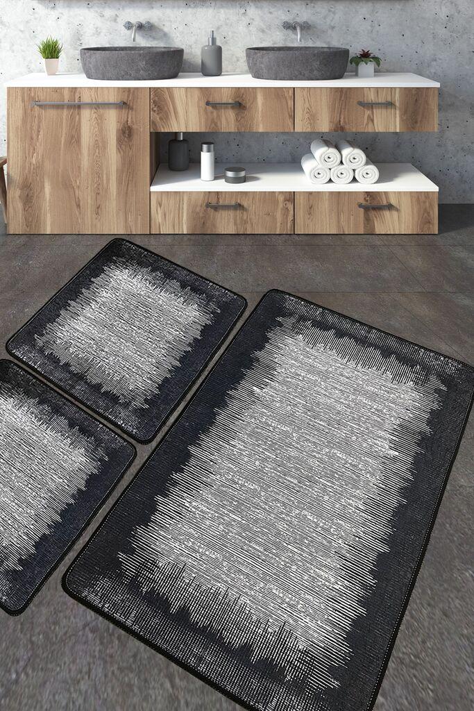 L'essentiel Maison Set 3 prostirke za kupatilo Šareni