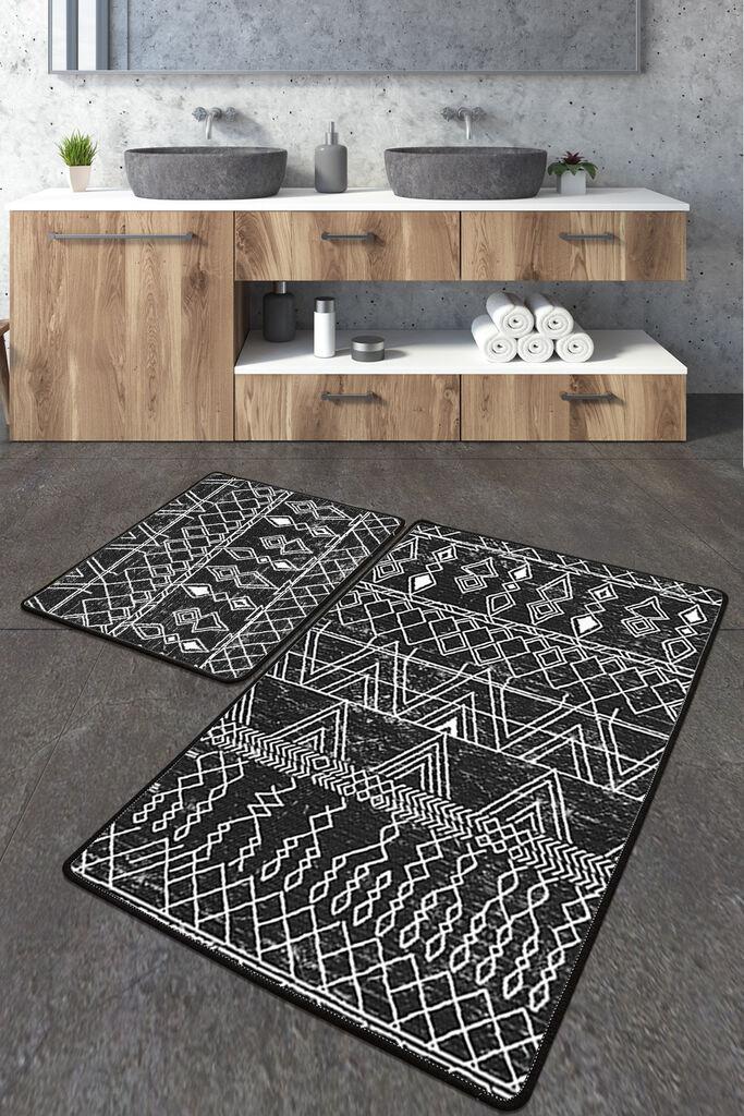 L'essentiel Maison Set 3 prostirke za kupatilo Šareni