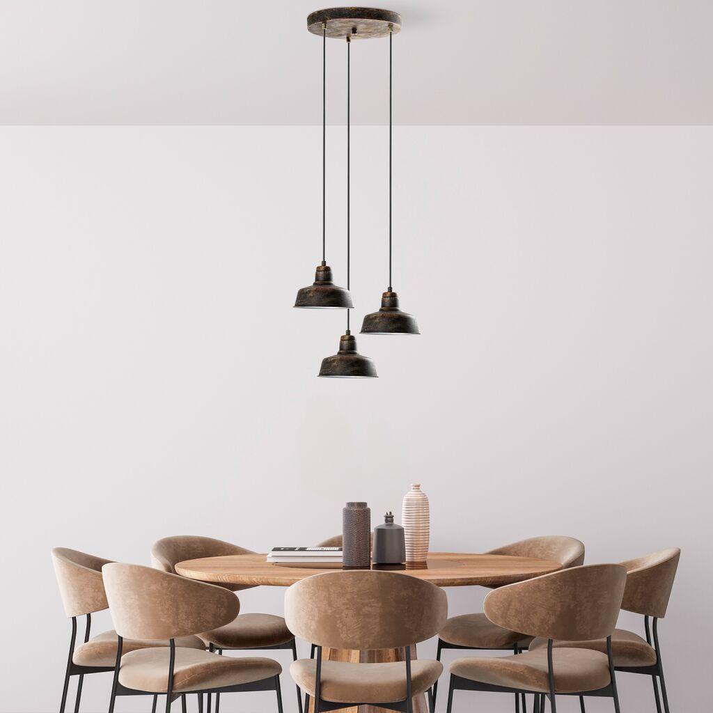 Opviq Luster MEMATI-181RETRO-3, 45 cm, 3xE27, 75-108 cm