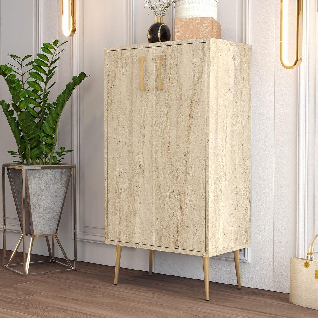 Hanah Home Cipelarnik Prag, 60x111x35 cm, Krem