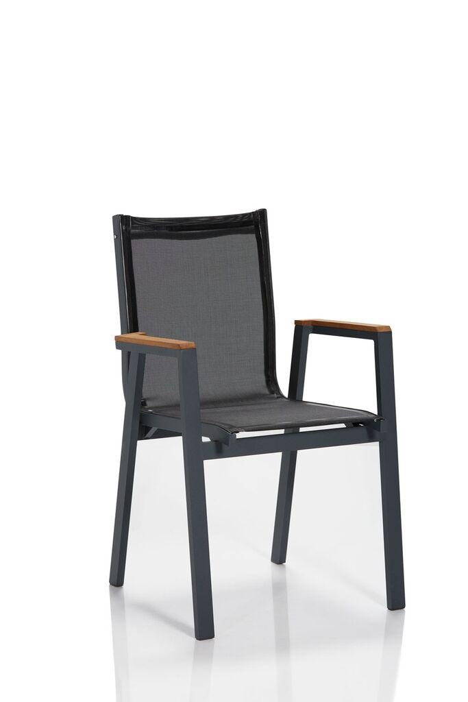 Hanah Home Set baštenskih stolica Ottowa, 57x90x63 cm, 6 komada, Antracit