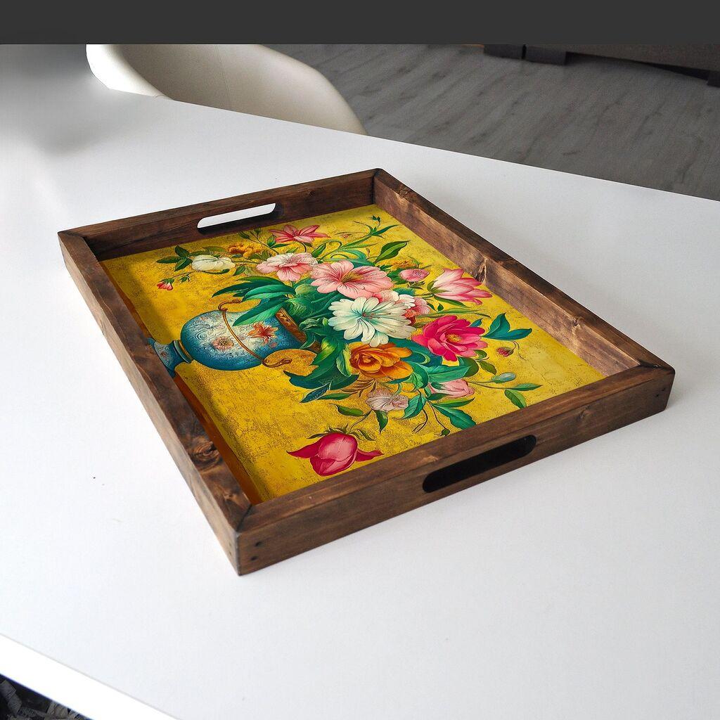 Aberto Design Poslužavnik REF030 48 x 38 x 4 cm, Šareni