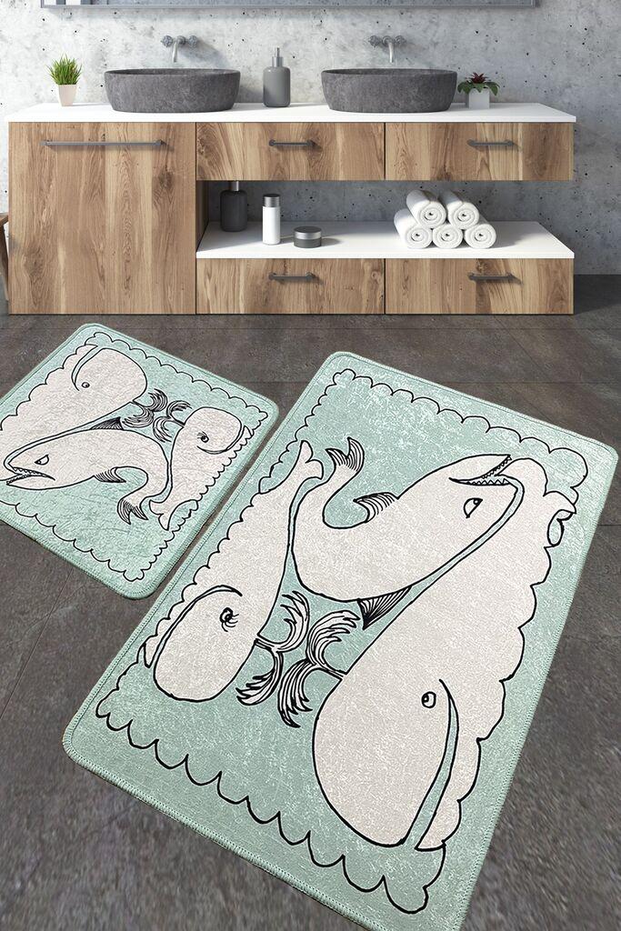 L'essentiel Maison Set 2 prostirke za kupatilo Šareni