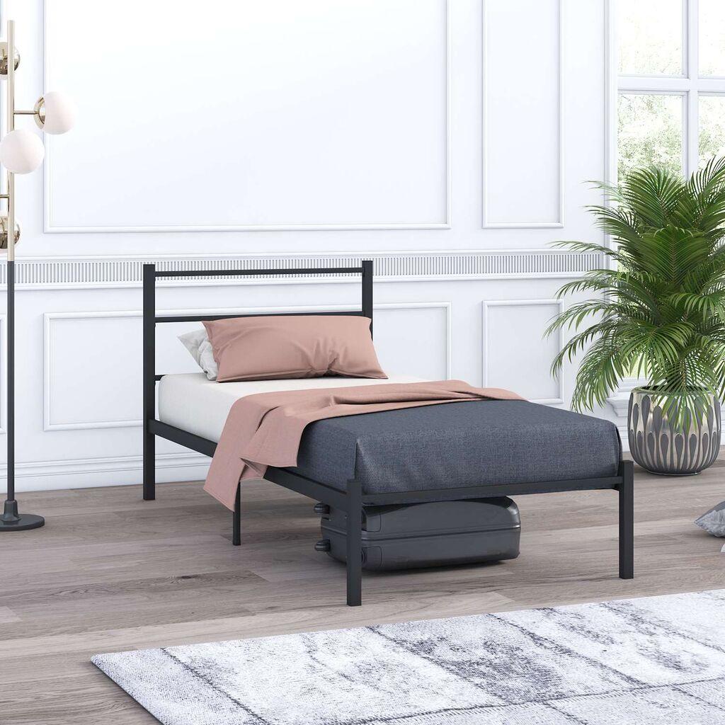 Hanah Home Ram za krevet Basic, 90x190 cm,Crni