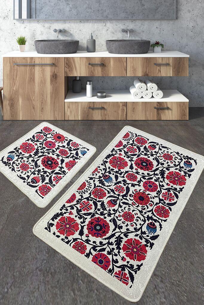 L'essentiel Maison Set 2 prostirke za kupatilo Šareni