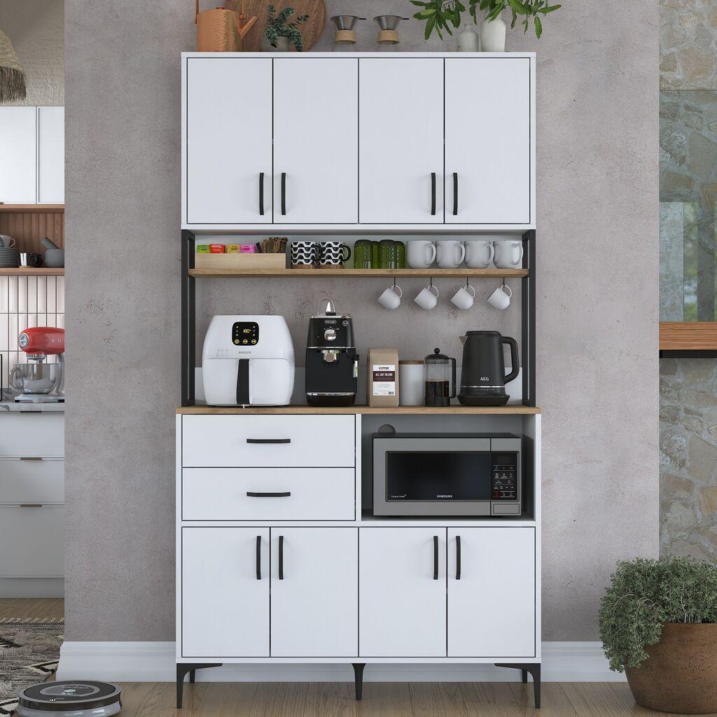 Hanah Home Komoda JE180 3403, 120x218.6x40 cm, Bela