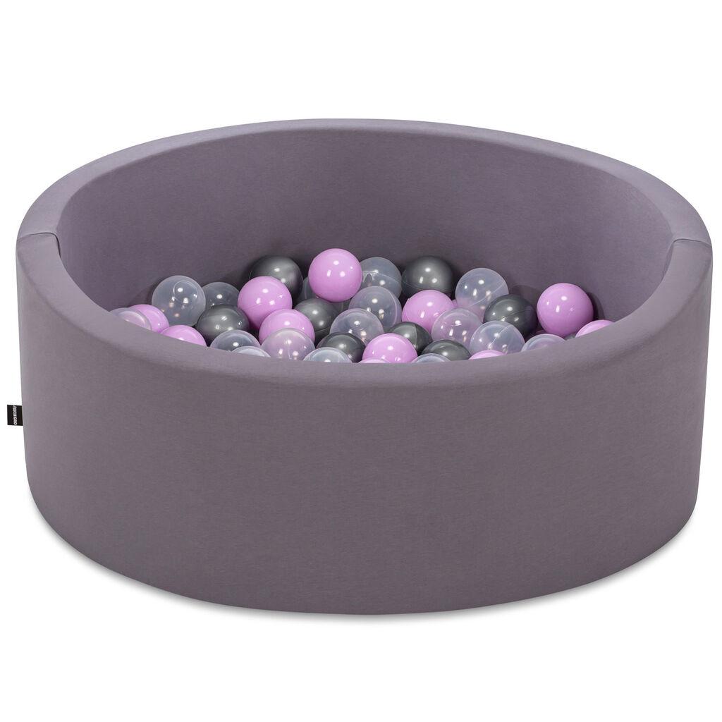 Aberto Design Bazen sa lopticama, Bubble Pops v7, 85x85x30 cm, Sivi