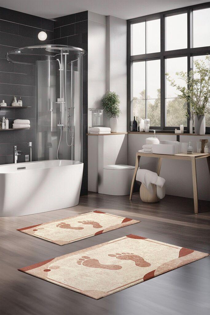 L'essentiel Maison Set Podloga za kupatilo CT-5391, Bež-braon