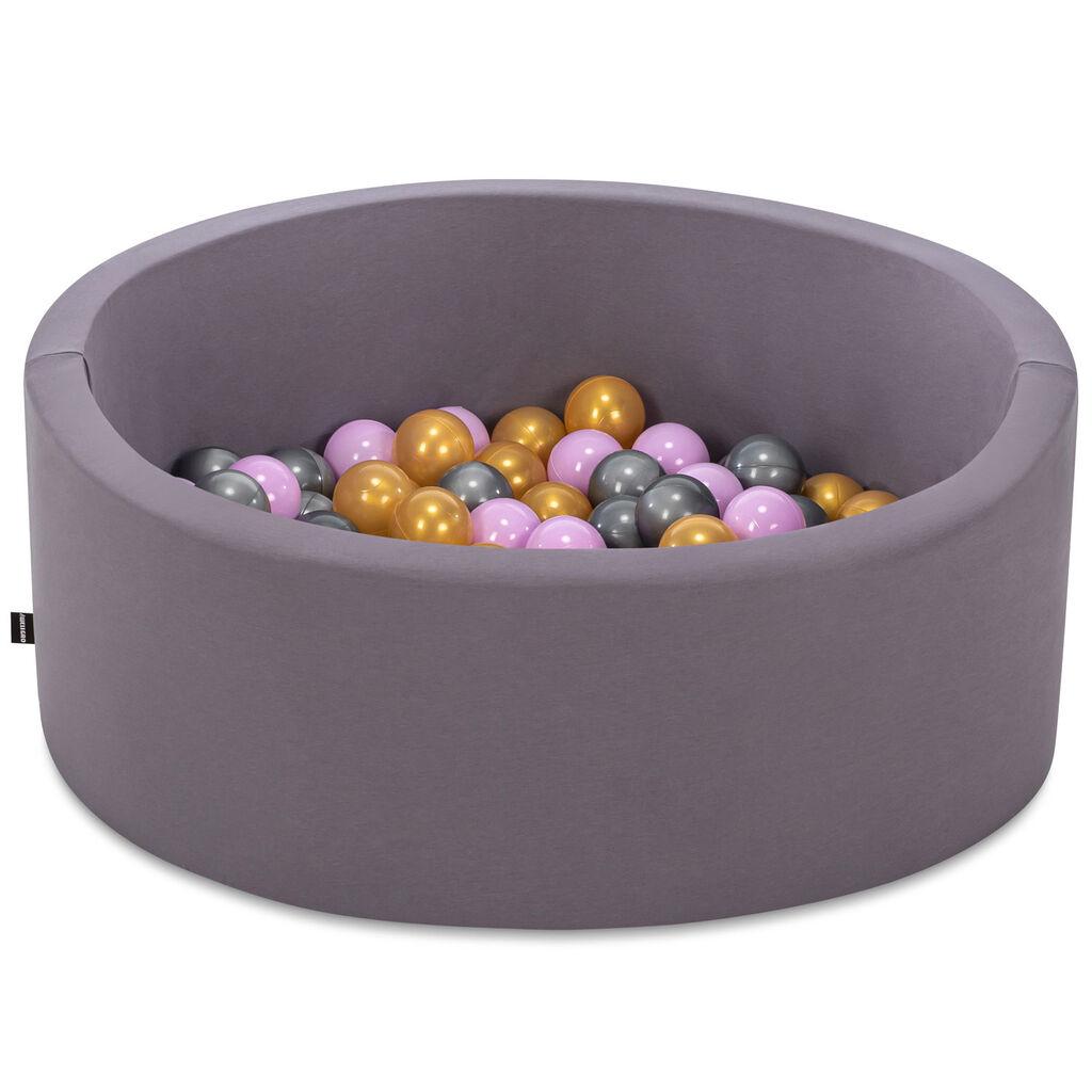 Aberto Design Bazen sa lopticama, Bubble Pops v8, 85x85x30 cm, Sivi