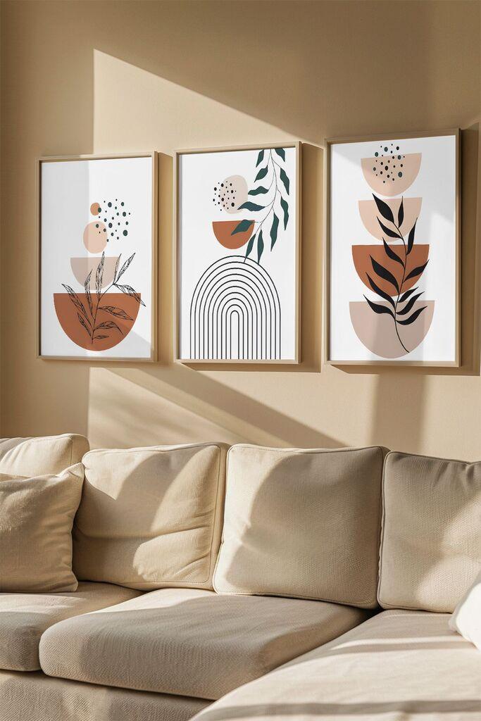 Wallity Uramljena slika Artvmodel14, 33x48 cm, 3 dela