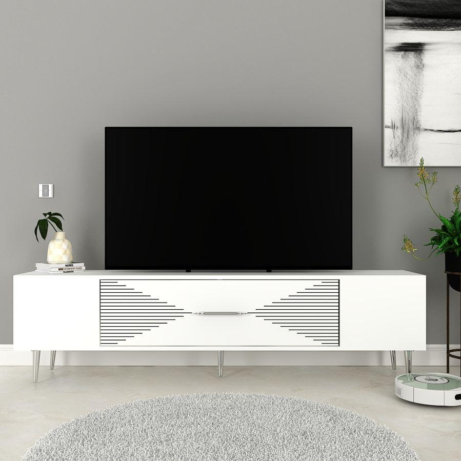 Hanah Home TV Komoda Dekol1, 150x48,2x29,6 cm, Bela