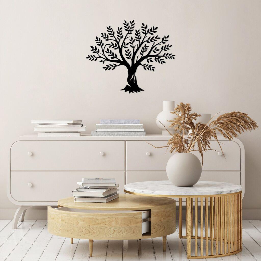 Wallity Zidna dekoracija Monumental Tree 11, 70 x 85 cm,  Crna