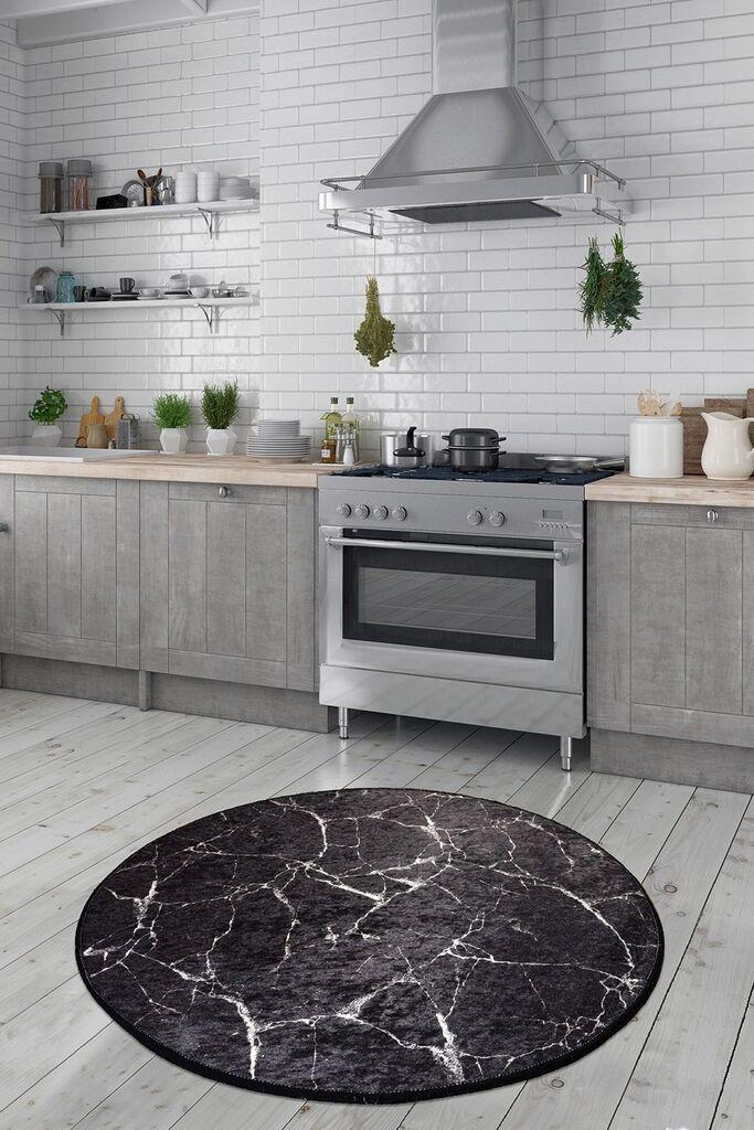 Conceptum Hypnose Tepih Marble, O200cm, Crni