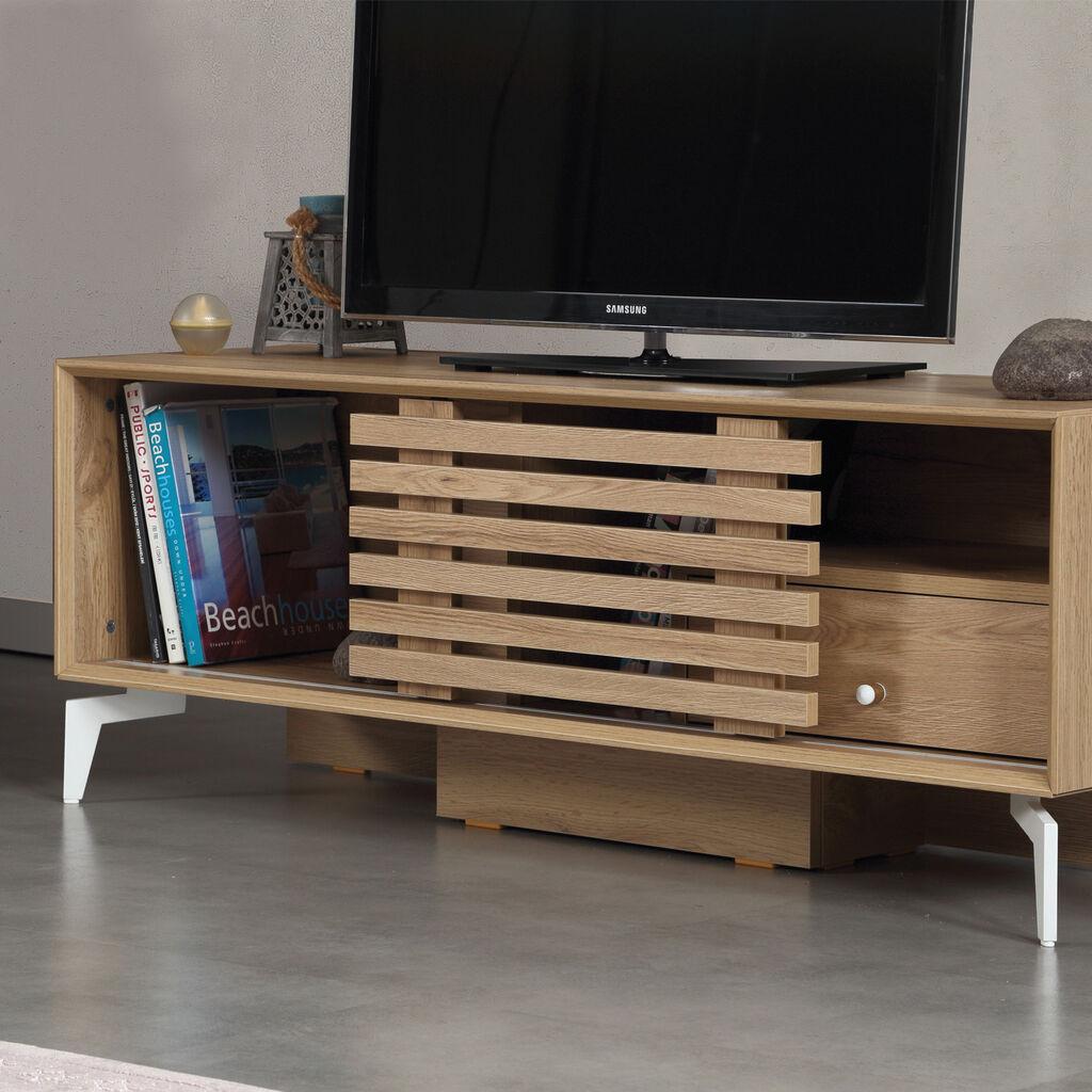 Hanah Home TV komoda Lulu 125, 125x50x41 cm, Hrast