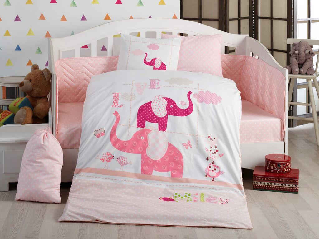 L'essentiel Maison Posteljina za bebe Preety , 100x150cm, Roze