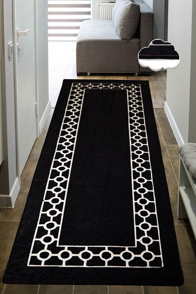 Conceptum Hypnose Tepih Bague, 80x300 cm, Crno-beli