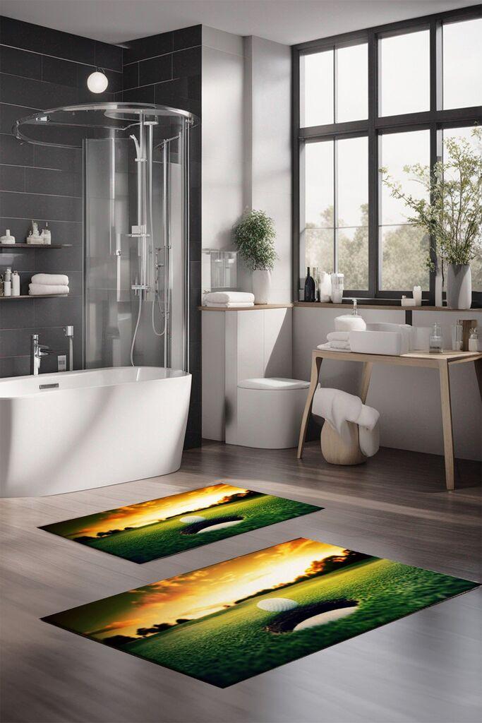 L'essentiel Maison Set prostirki za kupatilo CT-5147, 2 Komada, Šarena