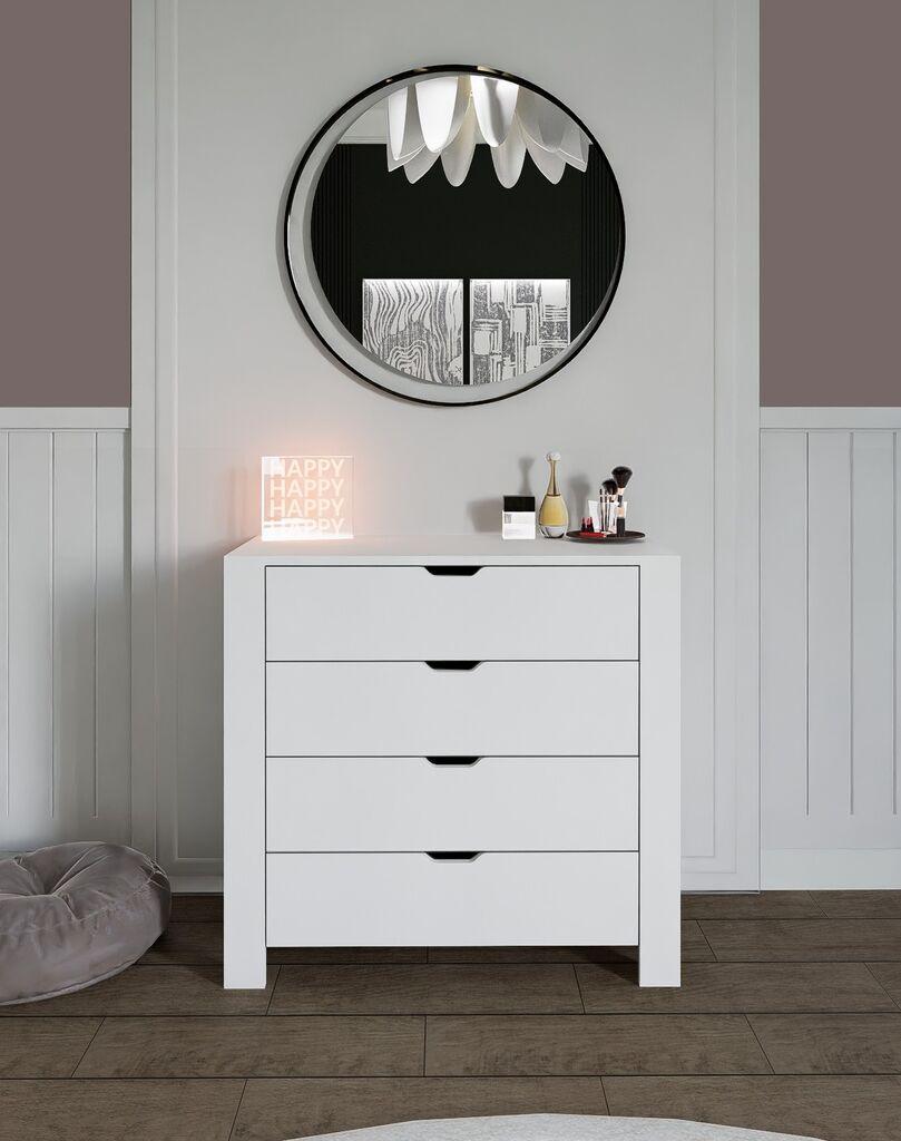 Hanah Home Komoda Duru 1600-31, 90x85x42 cm, Bela
