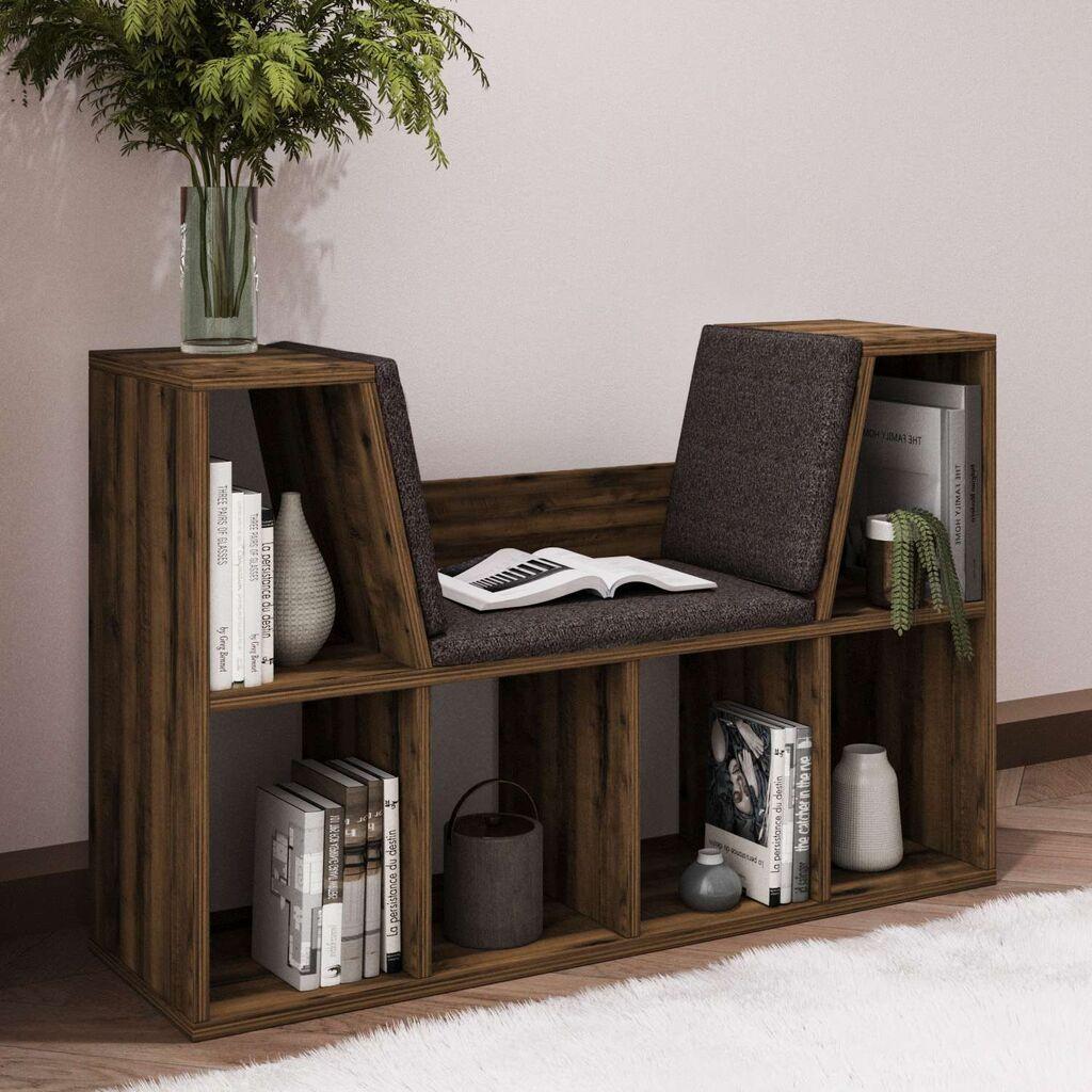 Hanah Home Polica za knjige Livora, 103x63x30 cm, Boje oraha