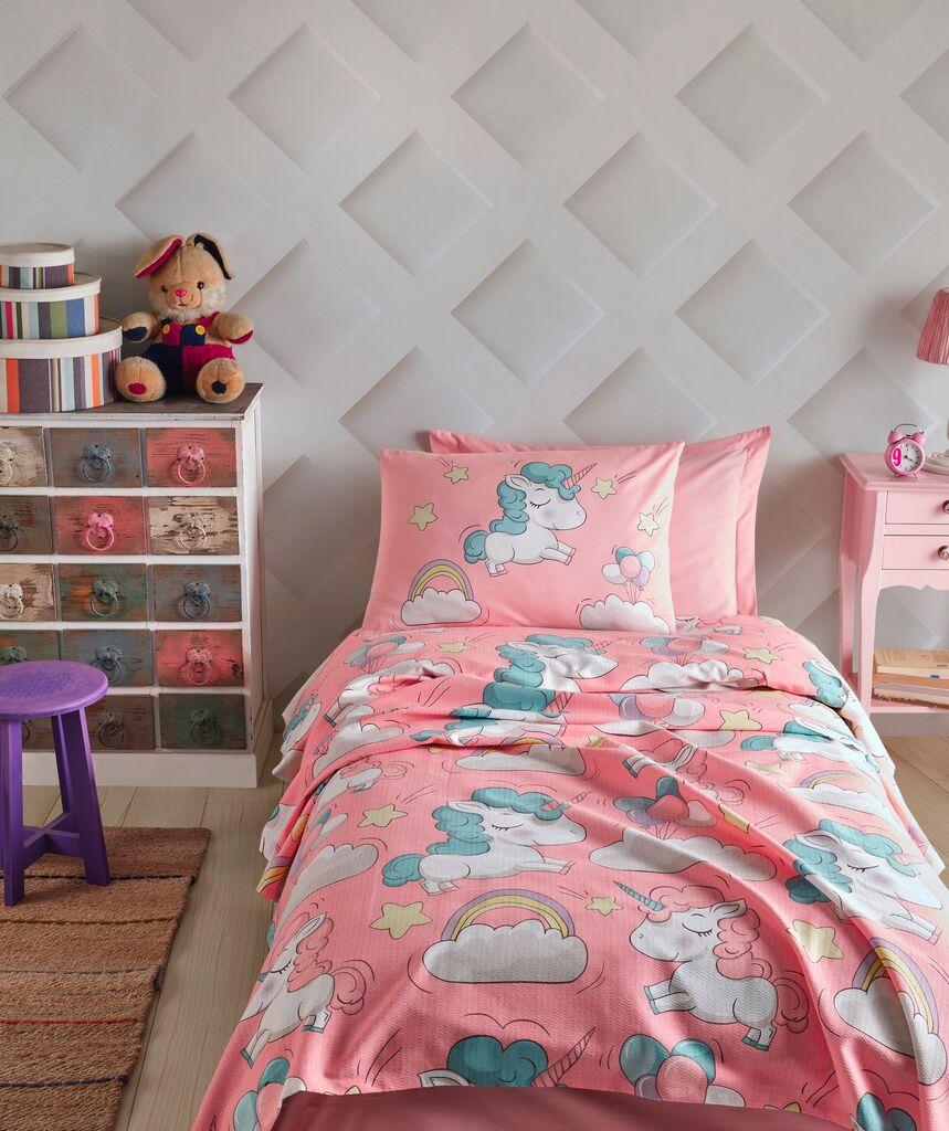 L'essentiel Maison Single Prekrivač Unicornio, 160x235cm, Roze