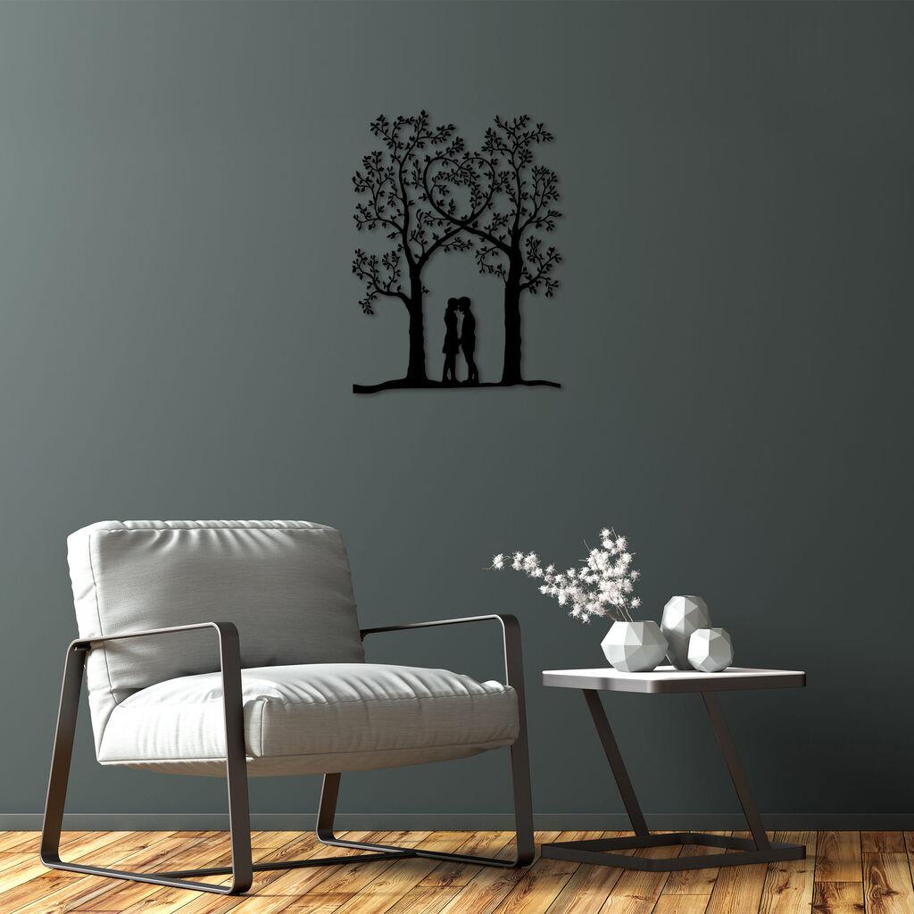 Wallity Zidna dekoracija Love Garden-270, 46x63 cm, 1.5 mm, Crna