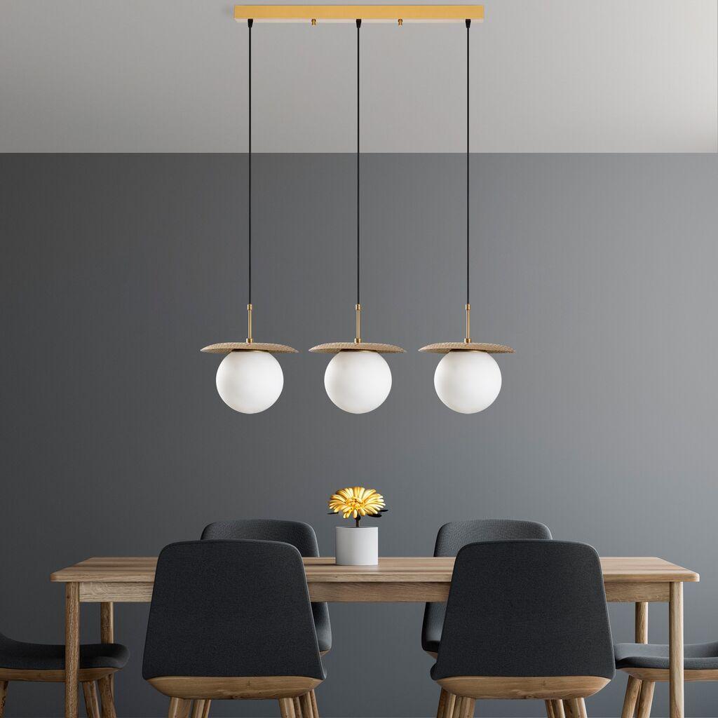 Opviq Luster Anemon-13836, 100x30x110cm, IP20, Zlatno-bele boje