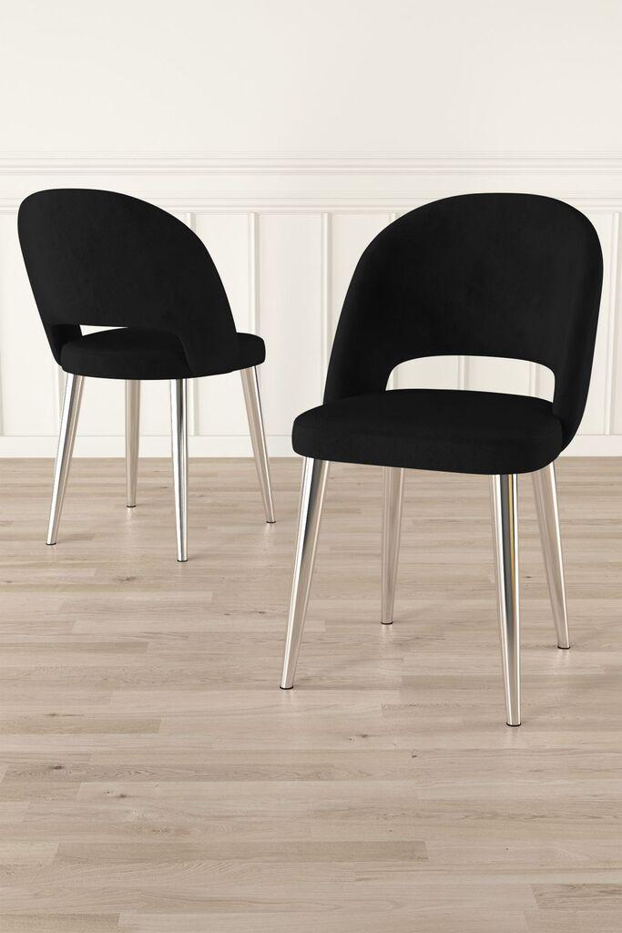 Hanah Home Set stolica Pane, 85x59x98 cm, 4 komada, Crne