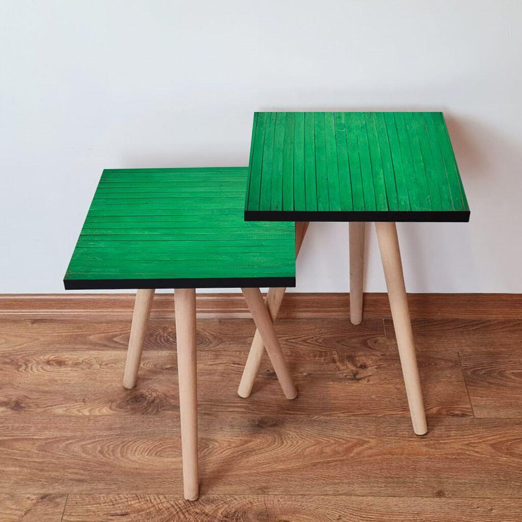 Hanah Home Set klub stočića 2Shp410, 2 komada, Šareni
