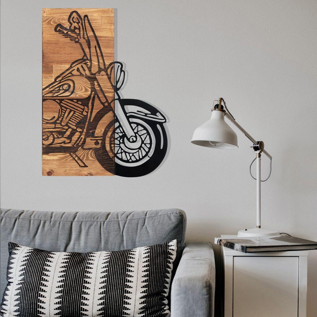 Wallity Zidna dekoracija Chopper 3, 42,5 x 58 cm,  Crna