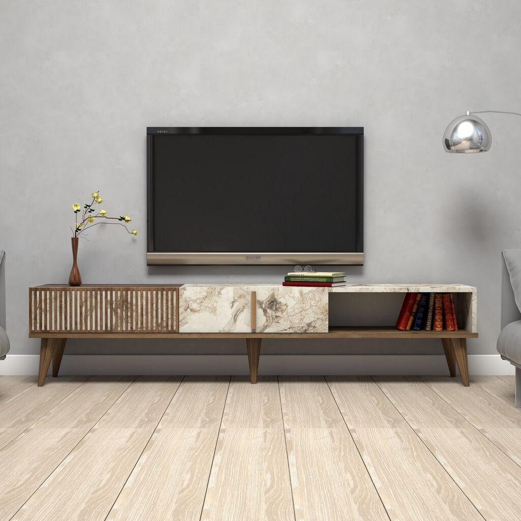 Hanah Home Milan 845HCT3094 TV polica, Braon-krem