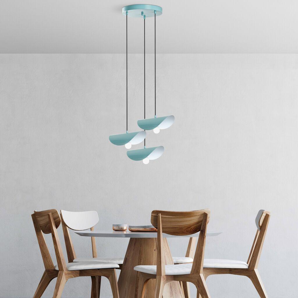 Opviq Luster Eger-Mr-964, 75-106cm, O50 cm, 3xE27, Tirkizni