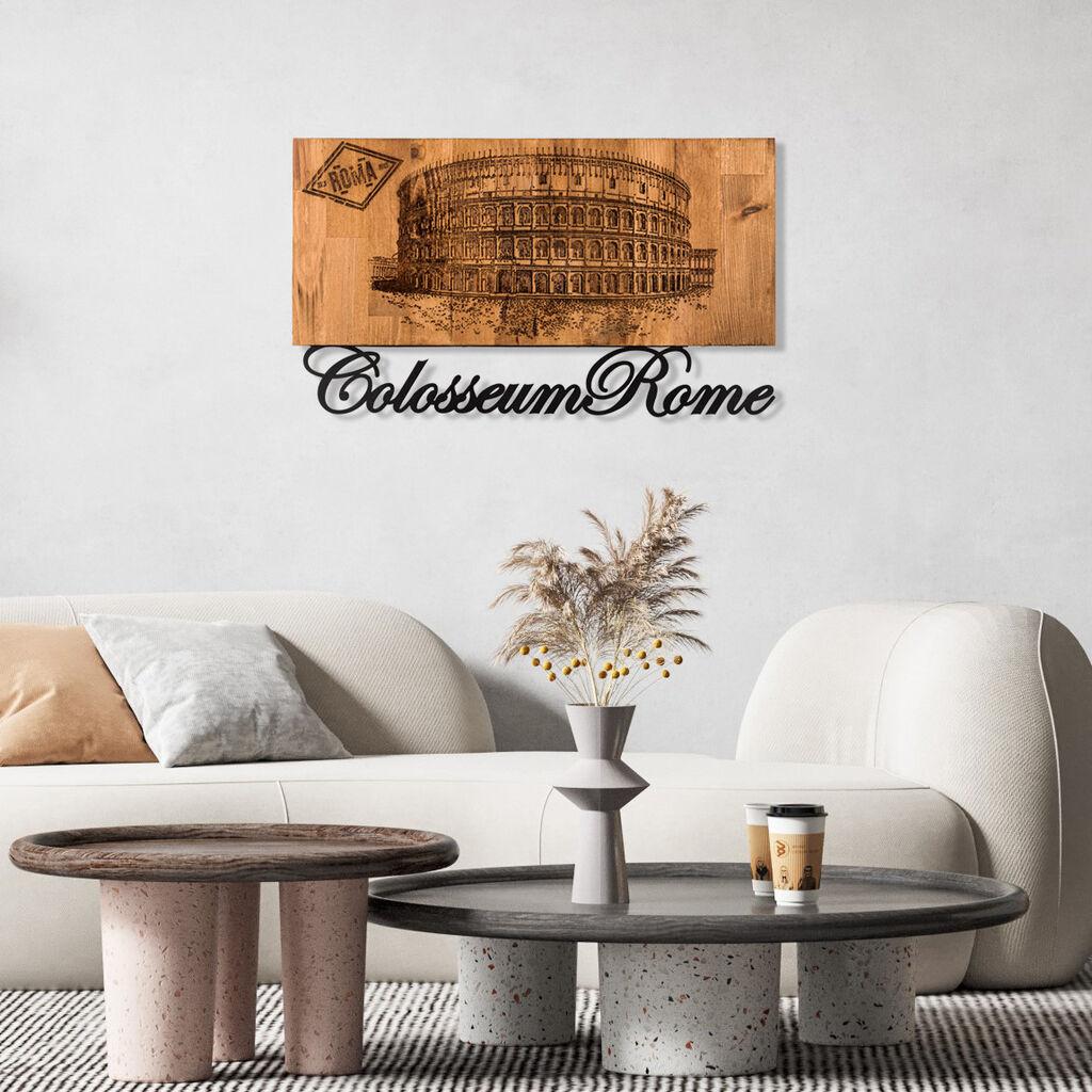 Wallity Zidna dekoracija Colosseum, 58 x 33 cm,  Crna