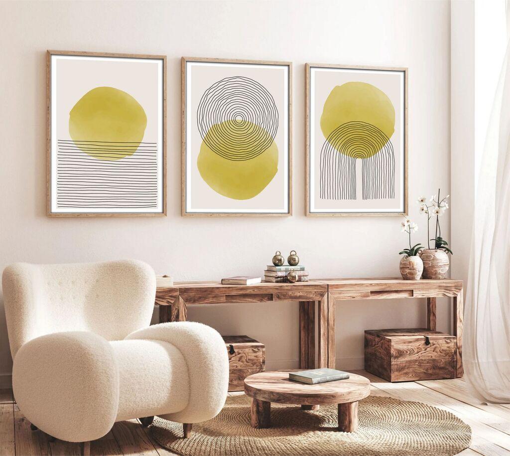 Wallity Uramljena slika Huhu144, 20x30 cm , 3 dela