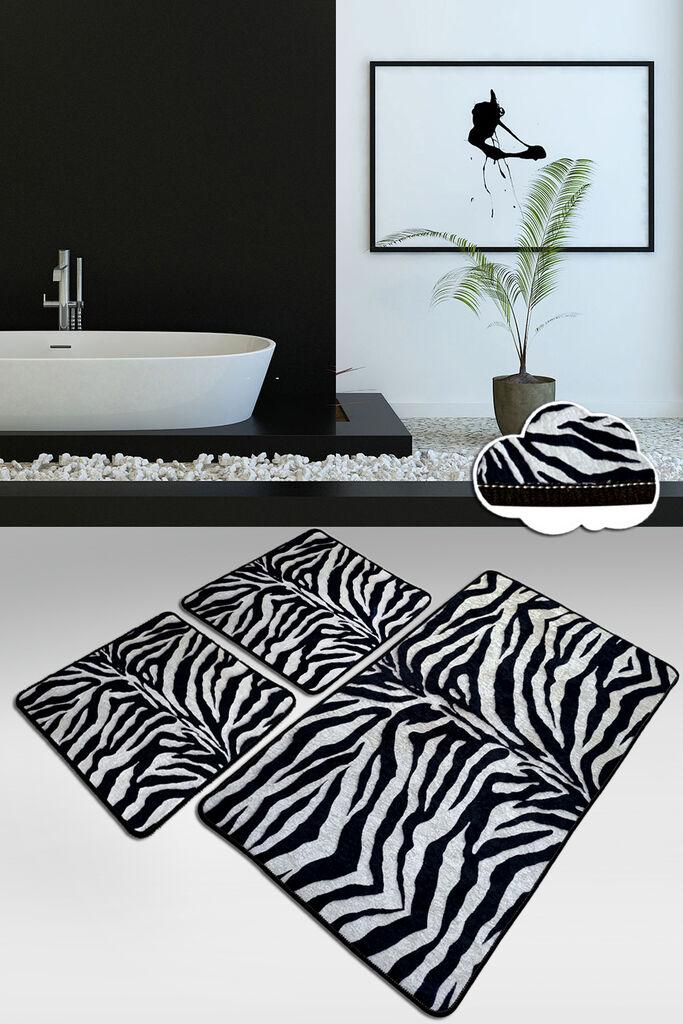 L'essentiel Maison Set 3 prostirke za kupatilo Šareni