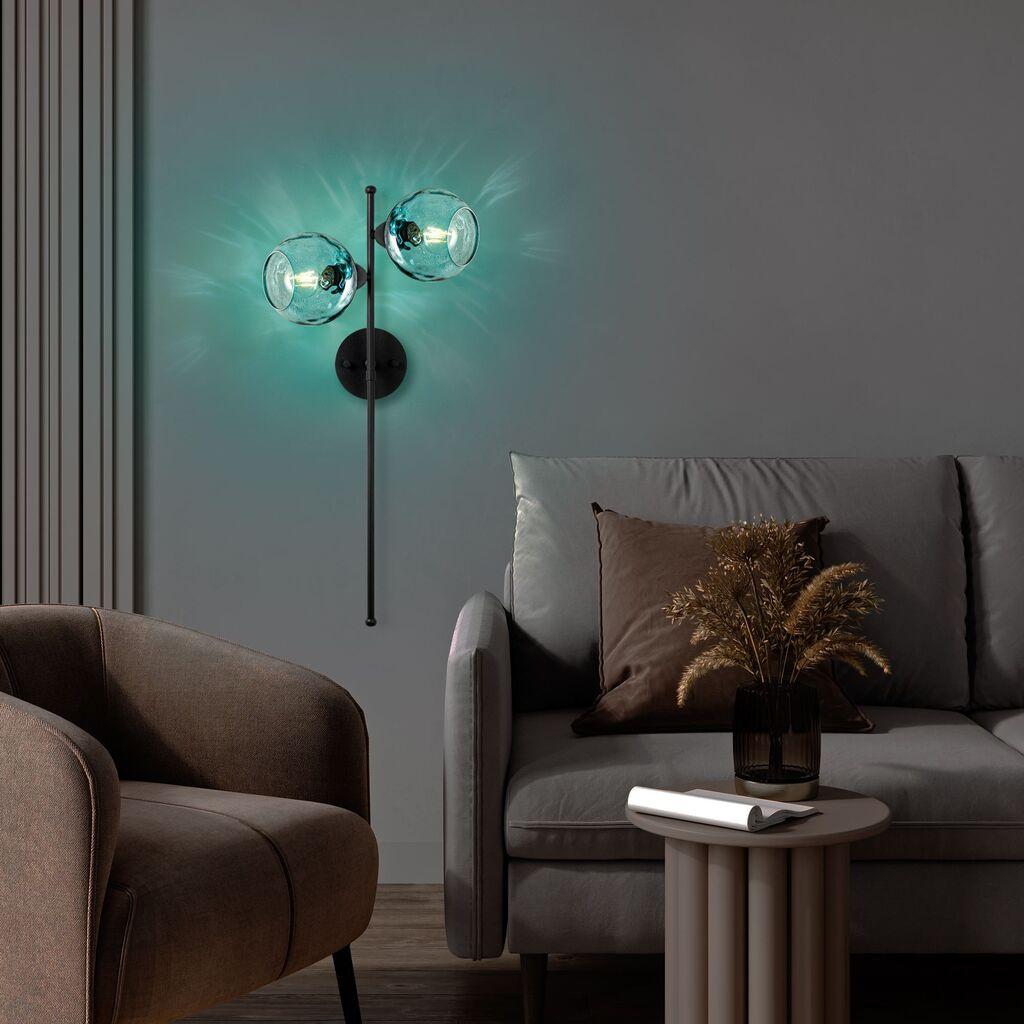 Opviq Zidna lampa Benek-15-14412, 35x25x72cm, IP20, Crna