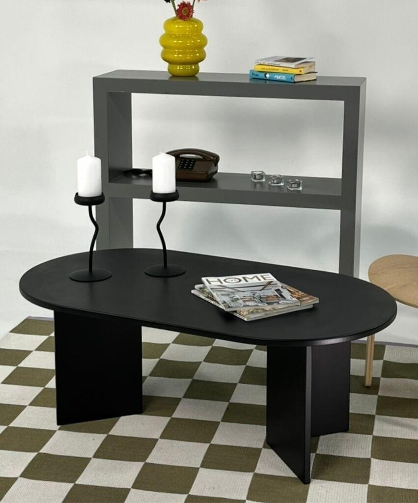 Hanah Home Klub sto Leo Large, 110x42x60 cm, Crni