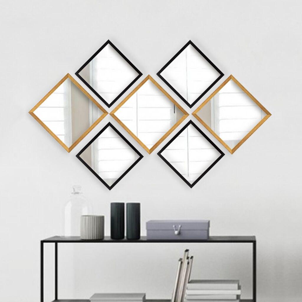 Wallity Set ogledala SETAYNA_043, 24x24cm, 34x34cm