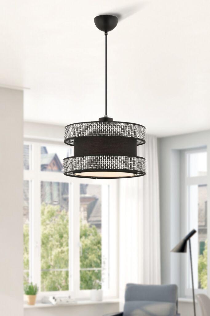 Opviq Luster Halo, 40x40cm, Crni