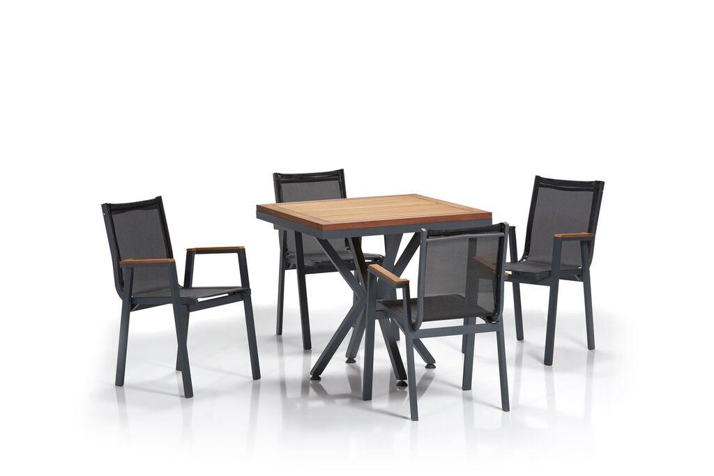 Hanah Home Set baštenskog nameštaja Samara 3, Crni