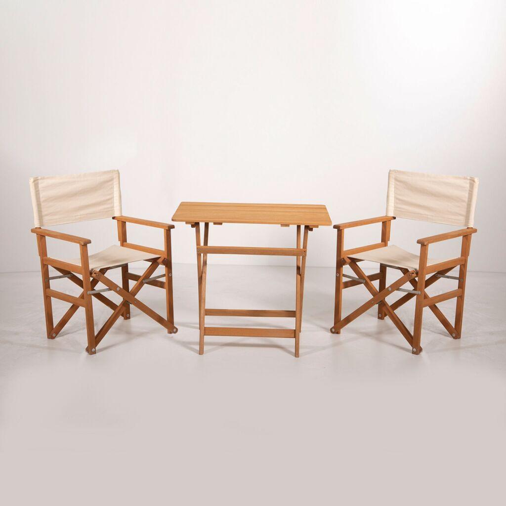 Hanah Home Baštenski set sto i 2 stolice MYR03, Krem