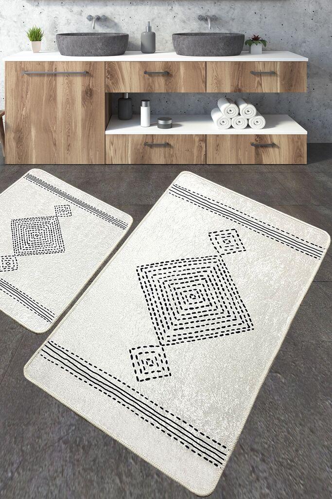 L'essentiel Maison Set 2 prostirke za kupatilo Šareni