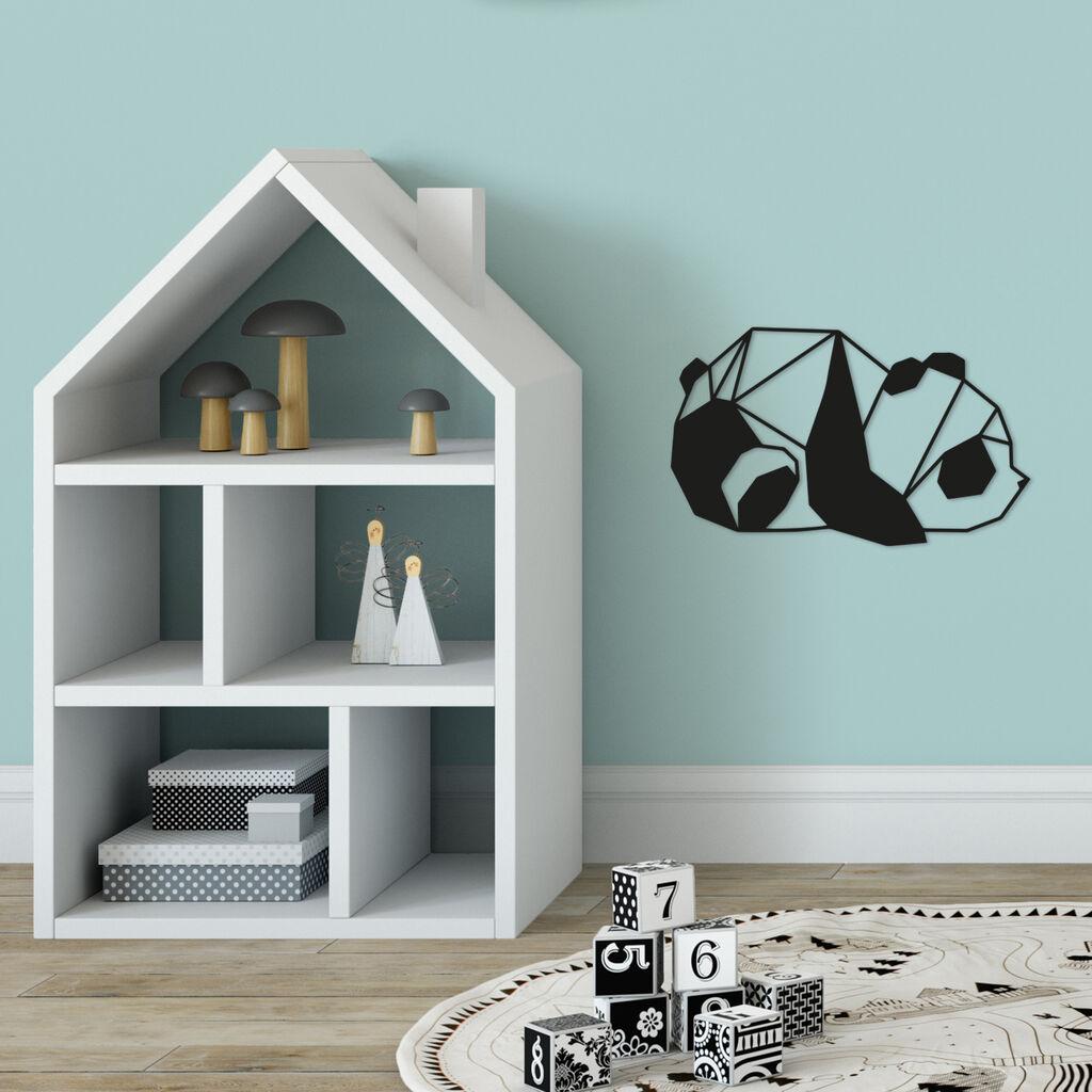 Wallity Zidna dekoracija Panda2, 52x31 cm, 1.5 mm, Crna
