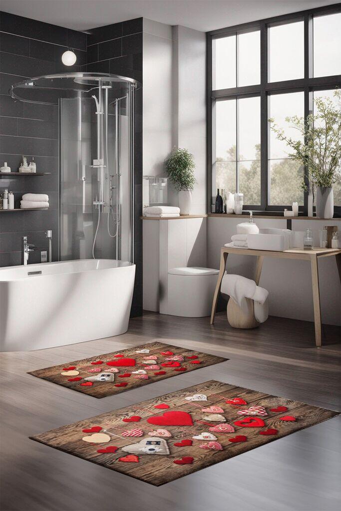 L'essentiel Maison Set prostirki za kupatilo CT-5224, 2 Komada, Šarena
