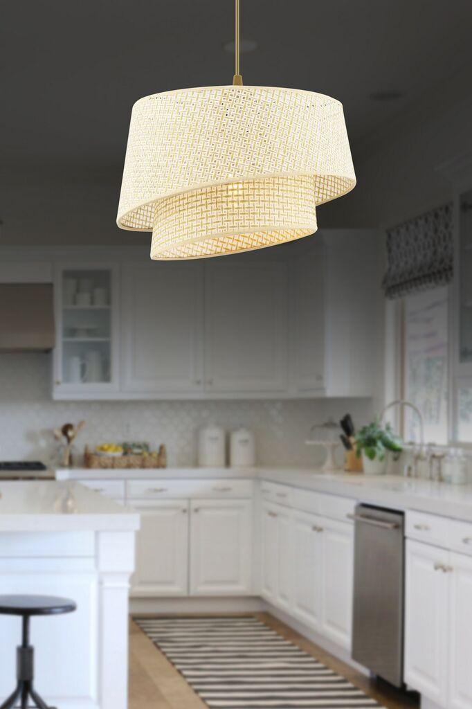 Opviq Luster Barette Hazeran, 32x32cm, Krem