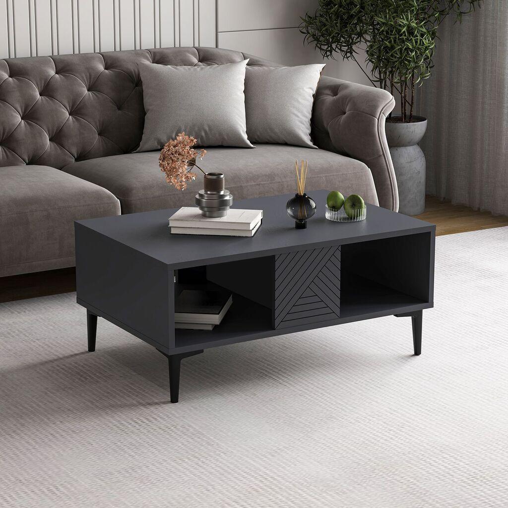 Hanah Home Klub sto Felix, 90x40.6x60 cm, Antracit