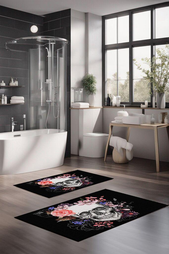 L'essentiel Maison Set prostirki za kupatilo CT-5380, 2 Komada, Bela