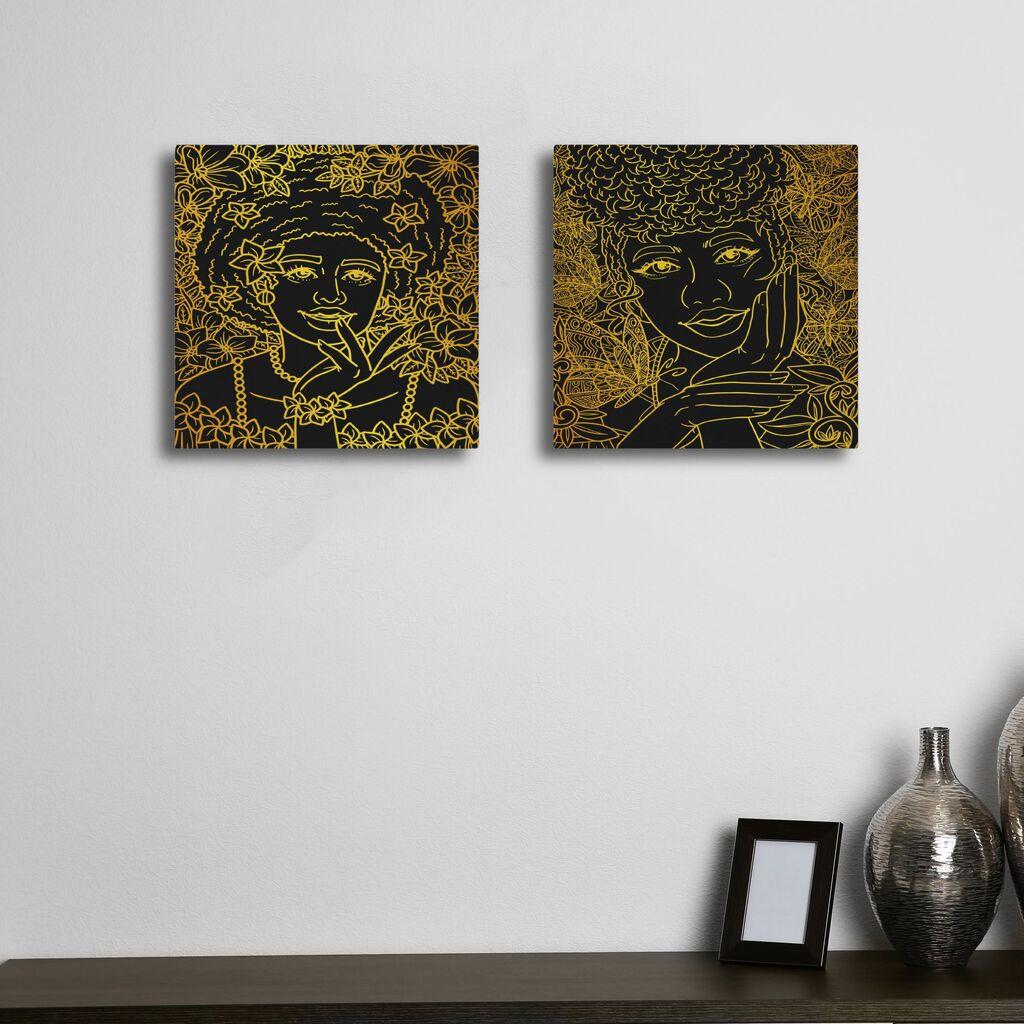 Wallity Slika ASR2-CNV25-2, 40x40cm, 2 dela