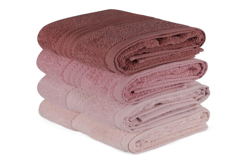 L'Essentiel Maison Set peškira Rainbow, 50x90cm, 4 komada, Roze