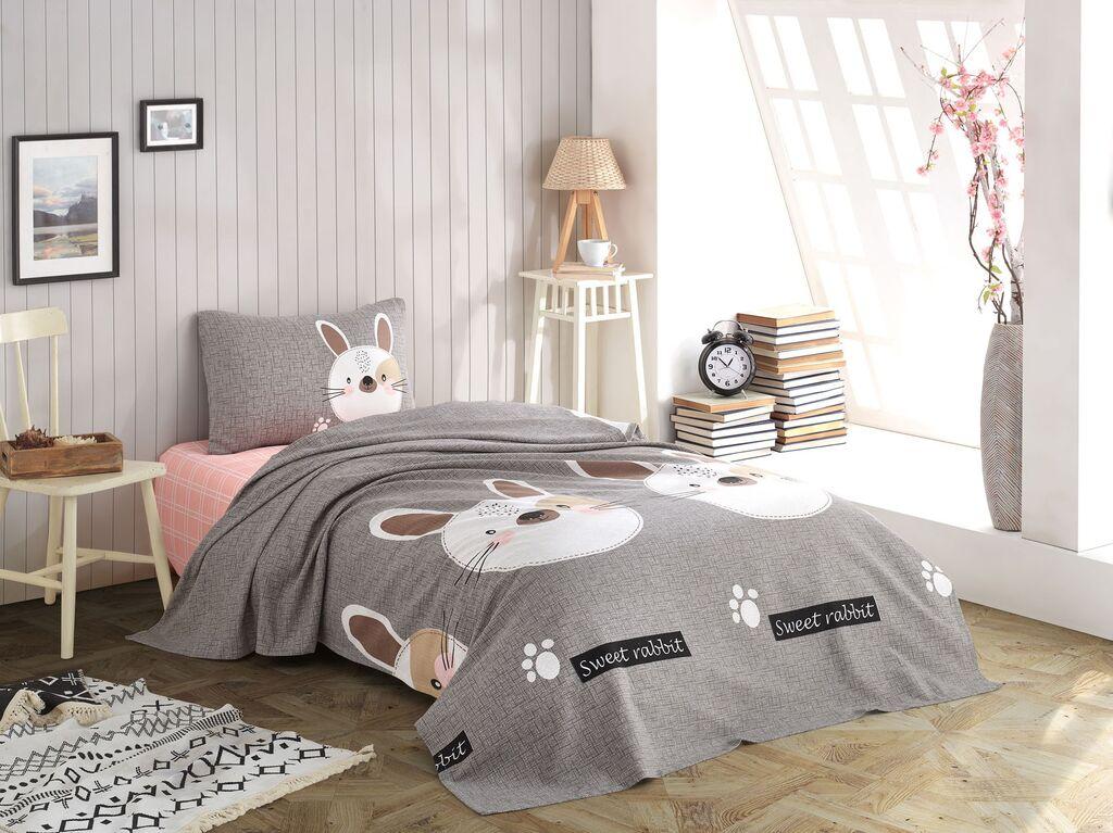 L'essentiel Maison Set Single prekrivač Tavsancik, 160x235cm, Siva